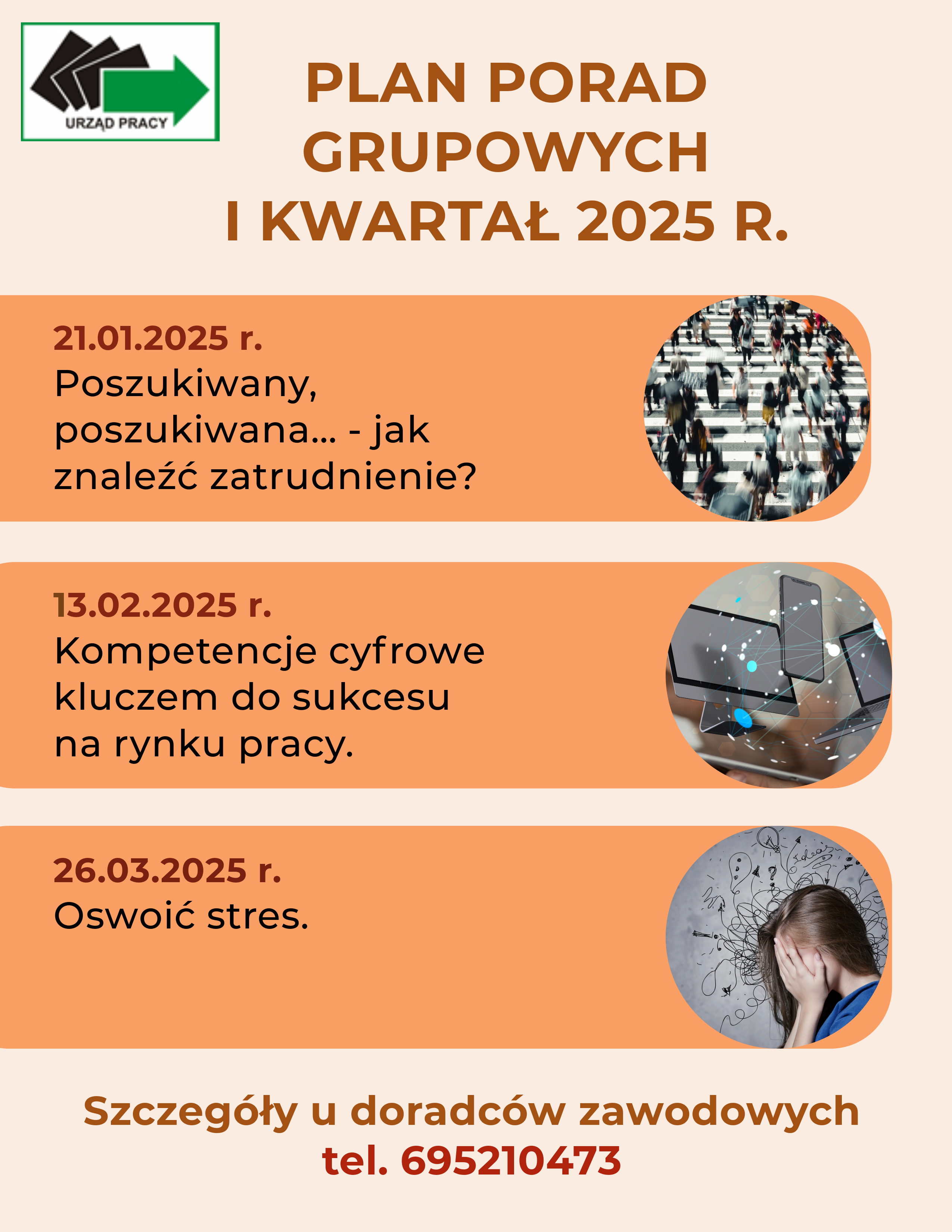 Plan porad grupowych na I kwartał 2025